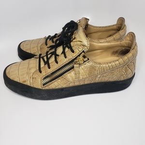Giuseppe Zanottie crocodile leather sneakers sz 10